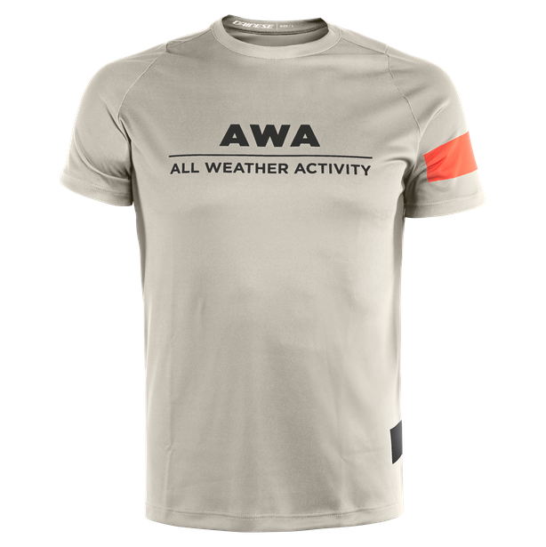 AWA TEE 1 CHERRY-TOMATO/SILVER-BIRCH/WHITE- Maillots