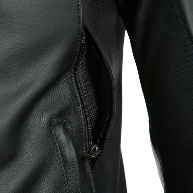 sport-pro-giacca-moto-in-pelle-uomo-black-white image number 7