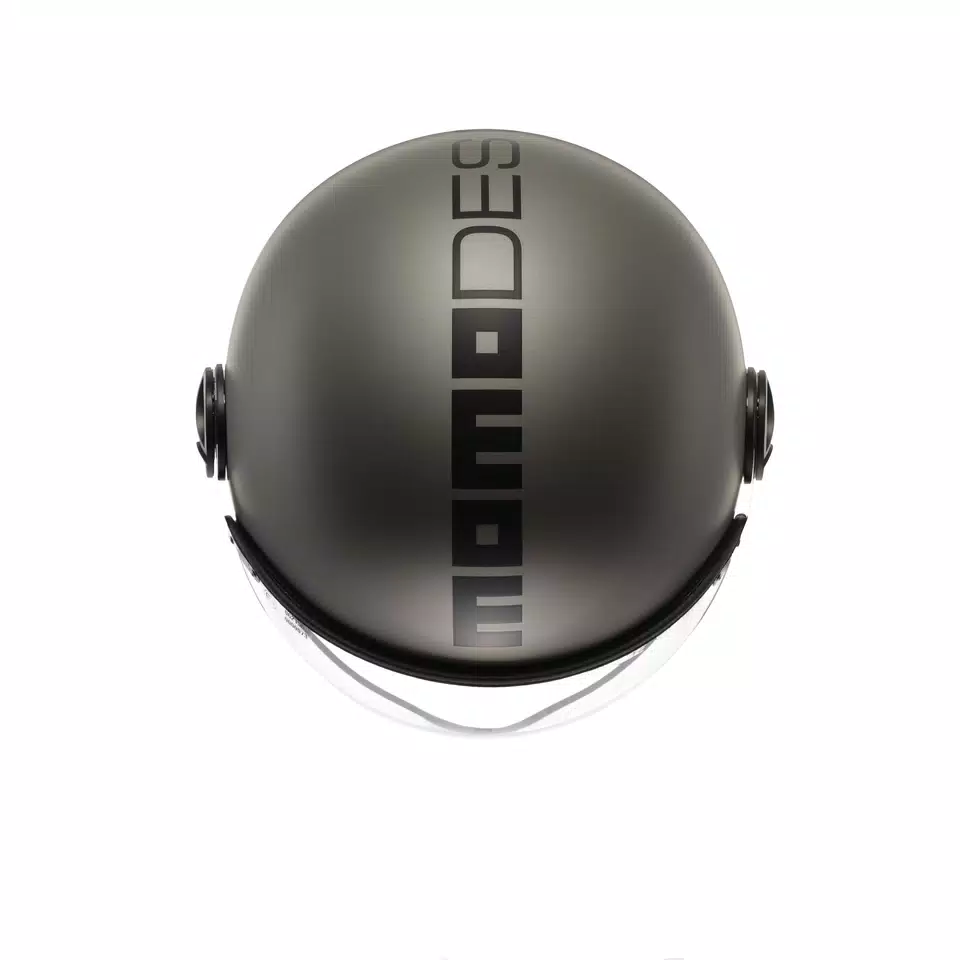 MOMODESIGN FGTR EVO MATT TITANIUM FROST / BLACK - JET HELMET WITH DUAL VISOR E2206 -  - 6