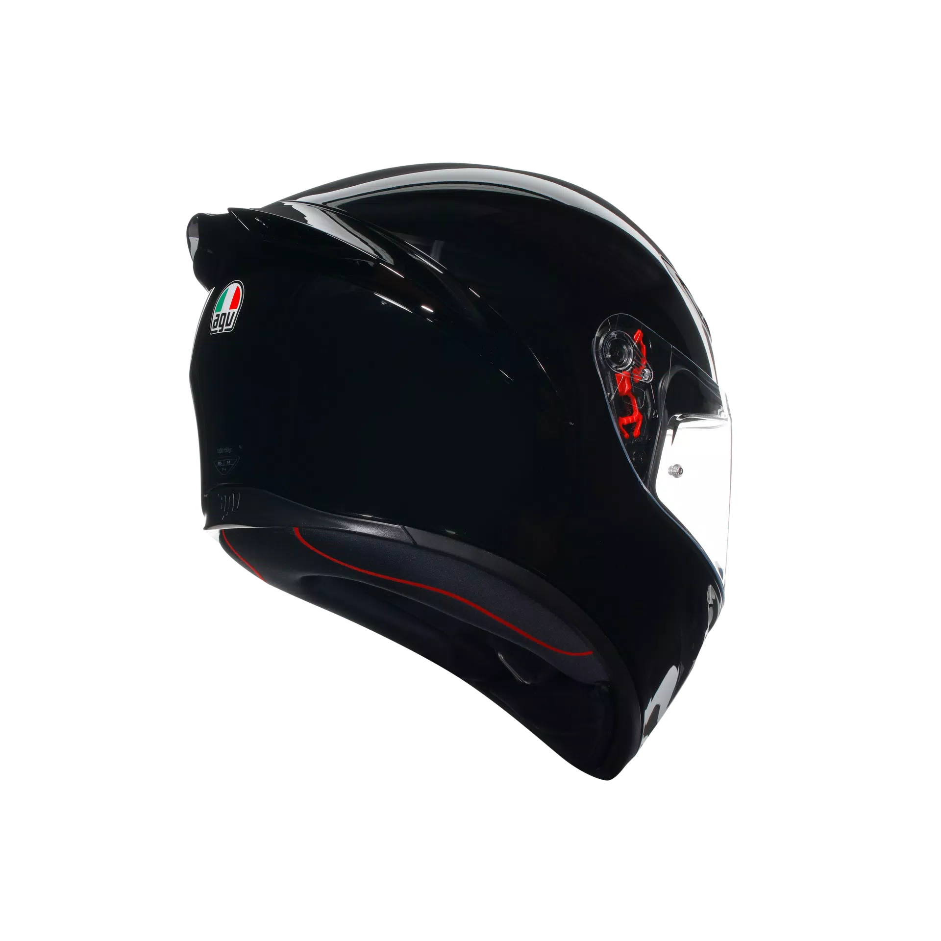 K1 S BLACK - MOTORBIKE FULL FACE HELMET DOT (E2206)