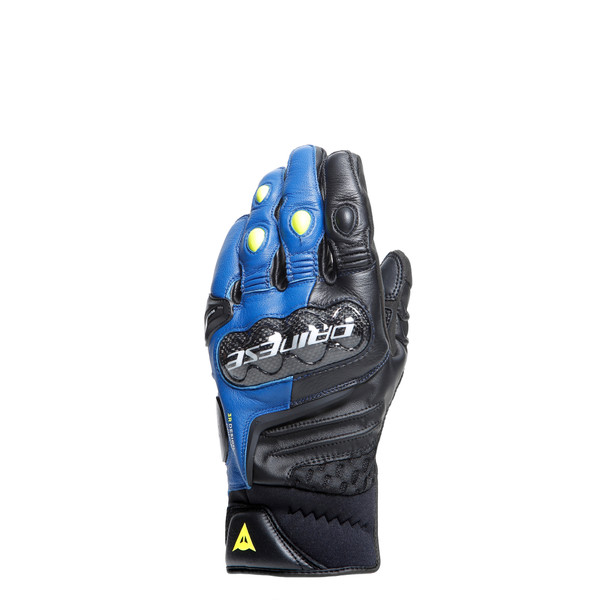 carbon-4-short-gloves-racing-blue-black-fluo-yellow image number 0