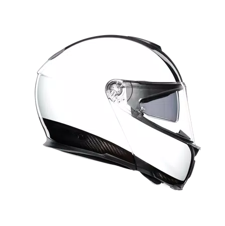 SPORTMODULAR CARBON/WHITE - MOTORBIKE FLIP UP HELMET E2205 -  - 3