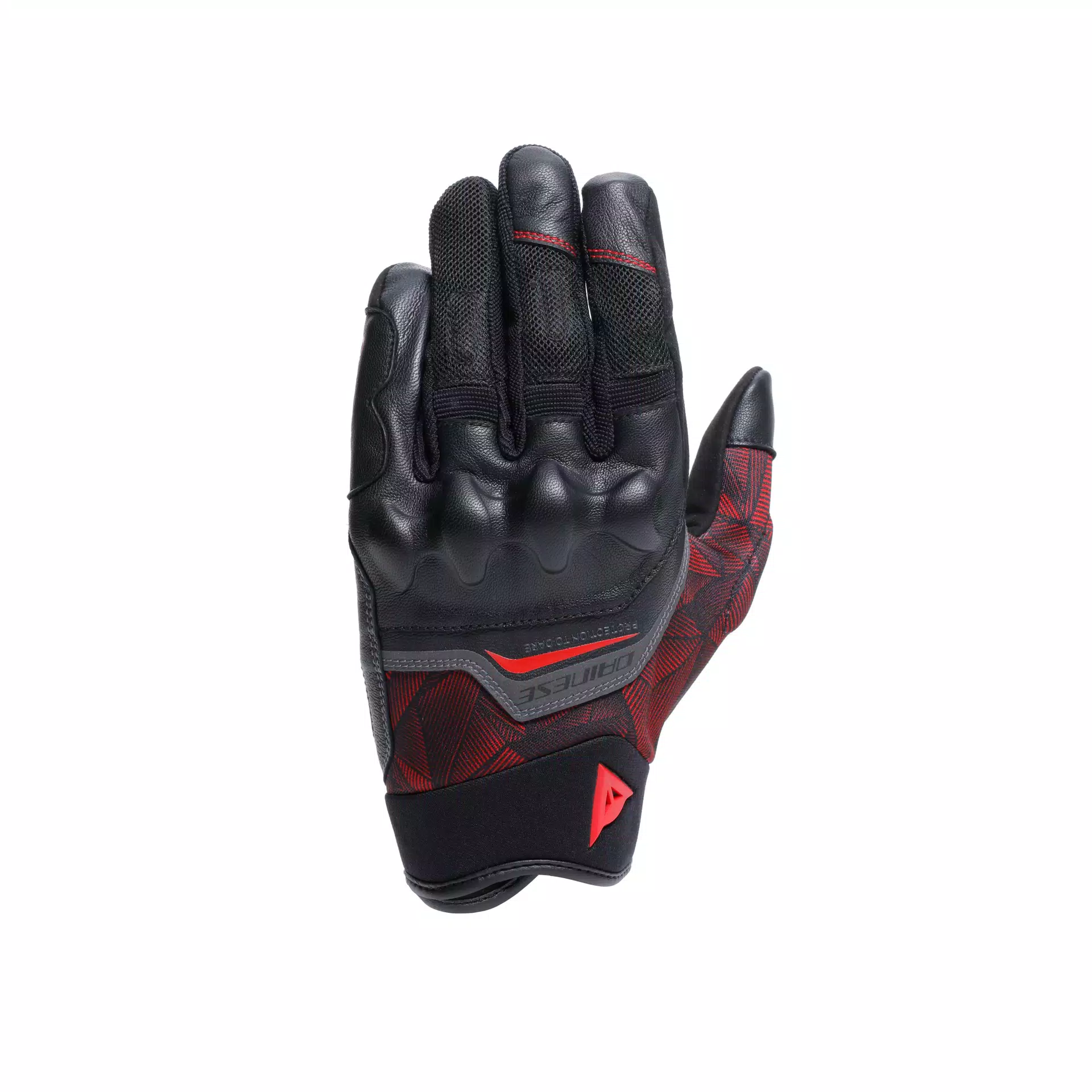 ERMEX - SUMMER MOTORCYCLE GLOVES | BLACK/RED-LAVA | Dainese