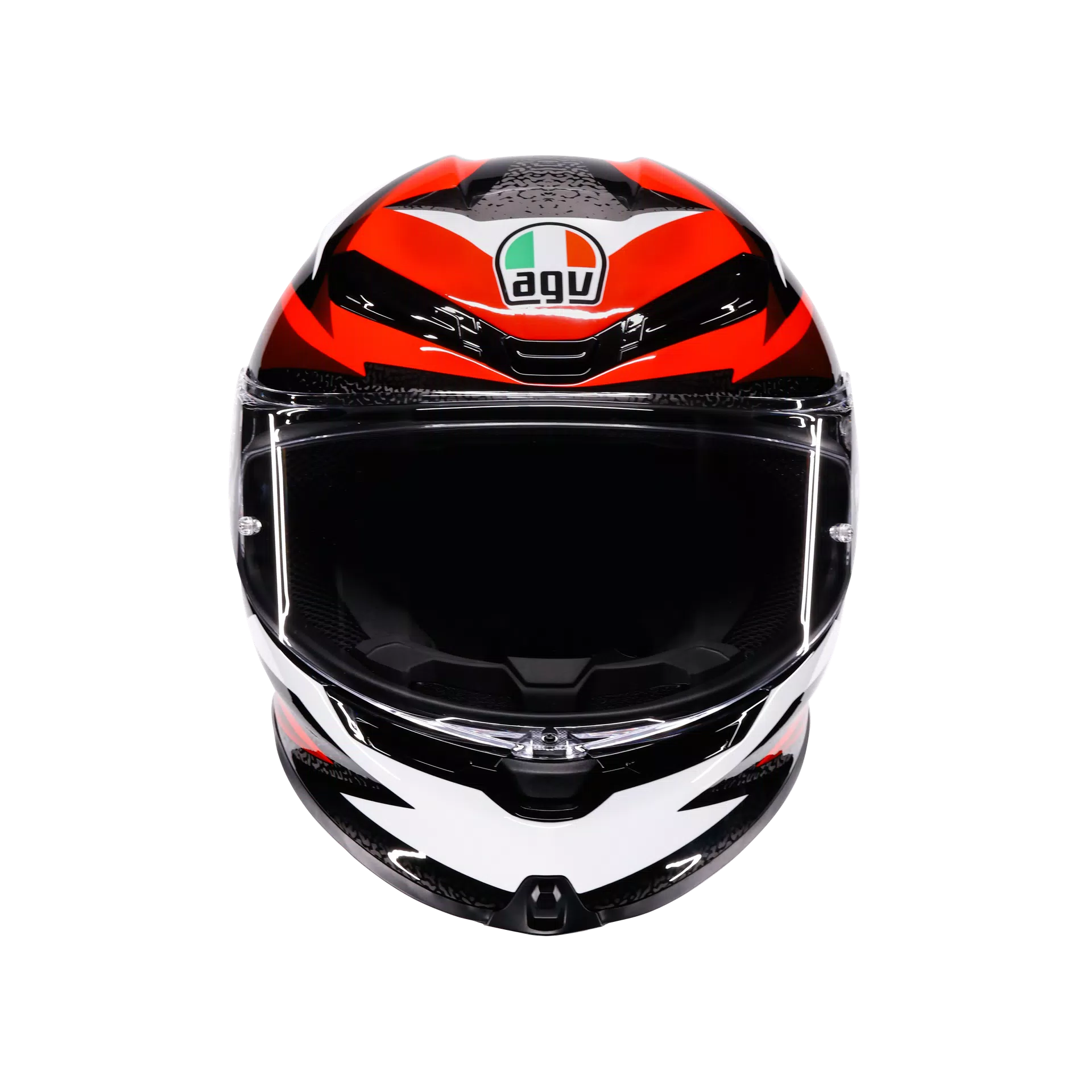K6 S BRAVEN BLACK/RED/WHITE - MOTORBIKE FULL FACE HELMET DOT (E2206)
