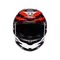 K6 S BRAVEN BLACK/RED/WHITE - MOTORBIKE FULL FACE HELMET DOT (E2206)