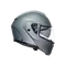 STREETMODULAR MONO MATT SILVER - MOTORBIKE FLIP UP HELMET DOT(E2206)