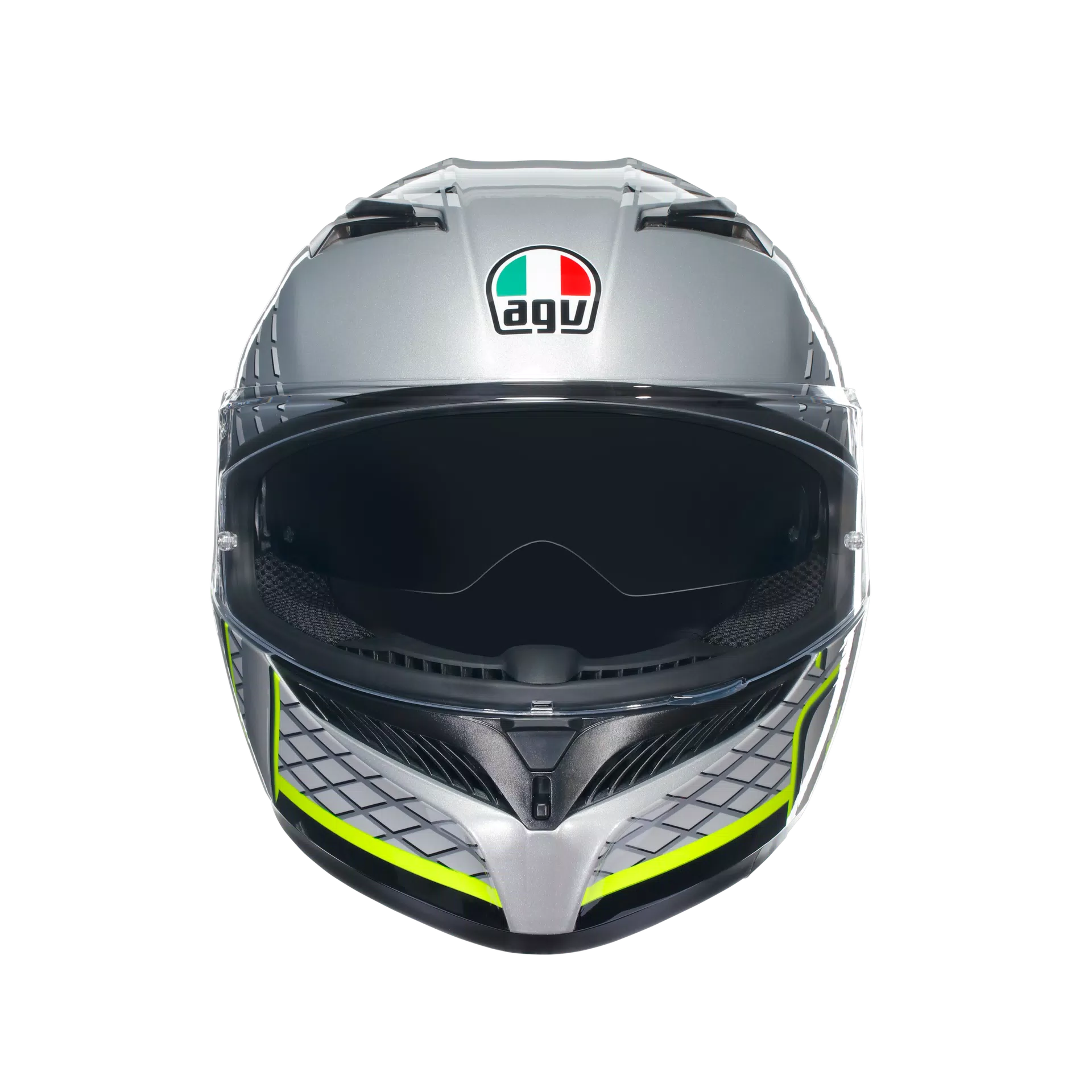 K3 FORTIFY GREY/BLACK/YELLOW FLUO - CASQUE MOTO INTÉGRAL E2206