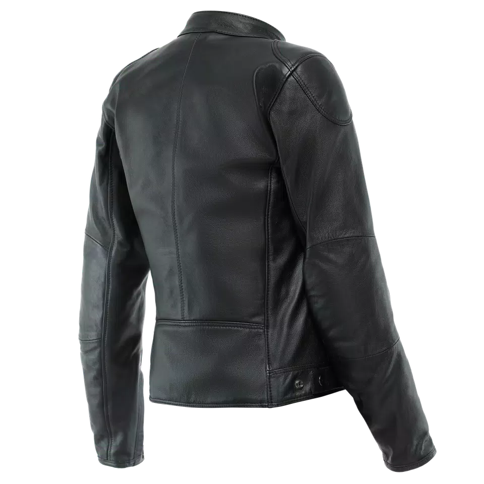 ELECTRA - GIACCA MOTO IN PELLE DONNA - BLACK - 2