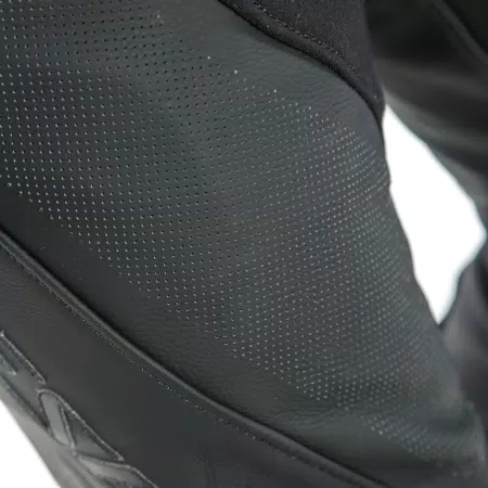 PONY 3 - MEN'S MOTORCYCLE PERFORATED LEATHER PANTS - BLACK-MATT - 5