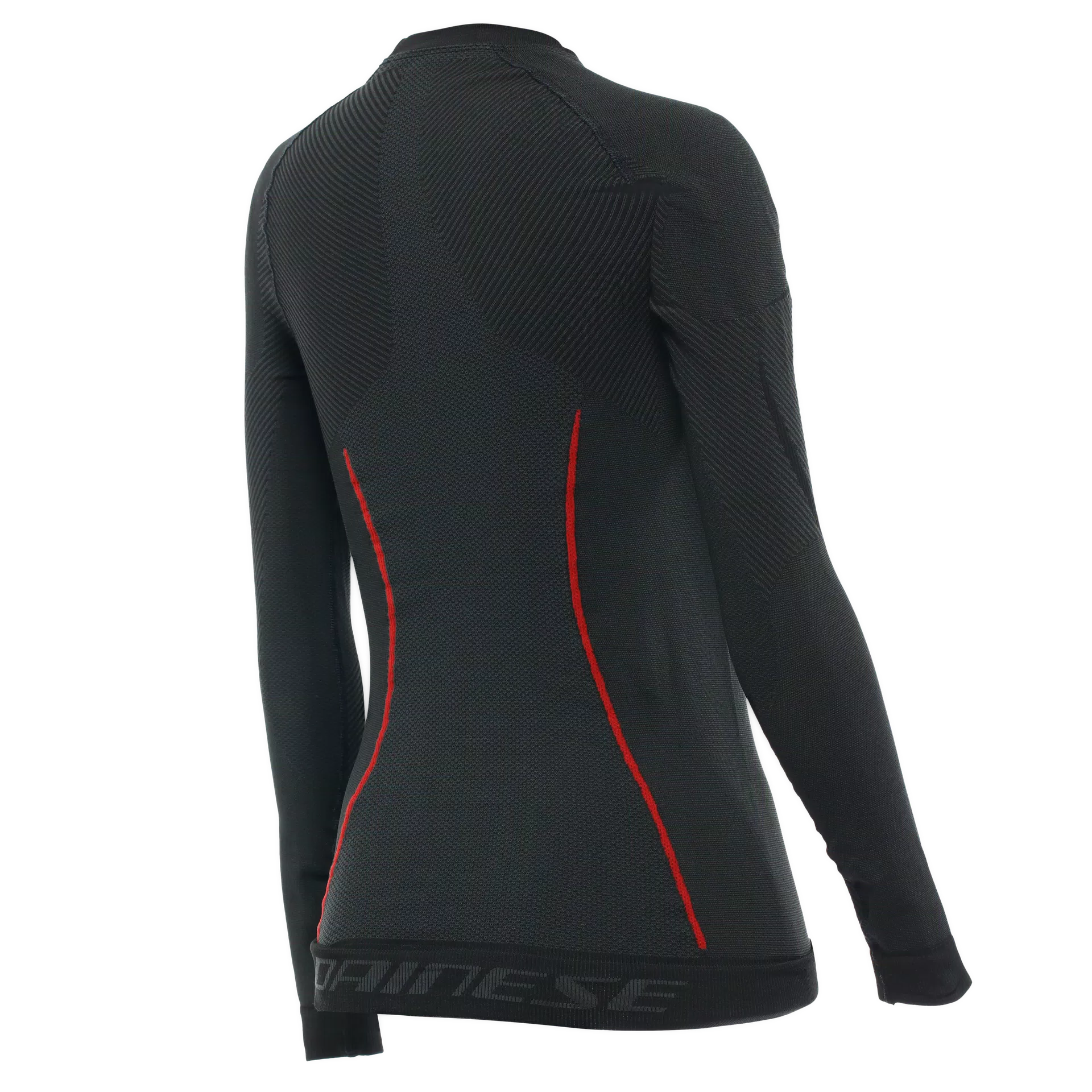 MAGLIA TERMICA MOTO MANICHE LUNGHE DONNA BLACK RED Dainese