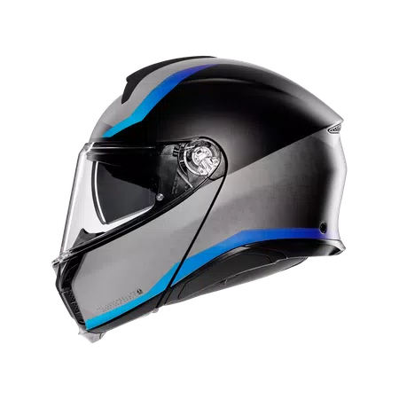 TOURMODULAR STRAY MATT BLACK/GREY/BLUE - MOTORRAD MODULARHELM E2206 -  - 4