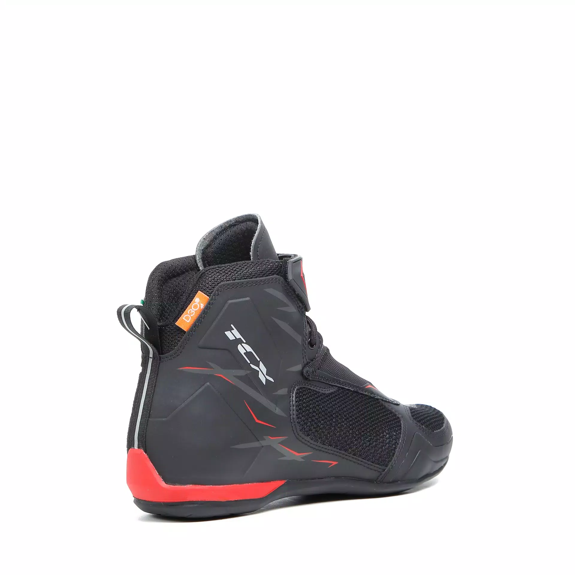 R04D AIR ZAPATO MOTO PARA VERANO HOMBRE - NEGRO/ROJO