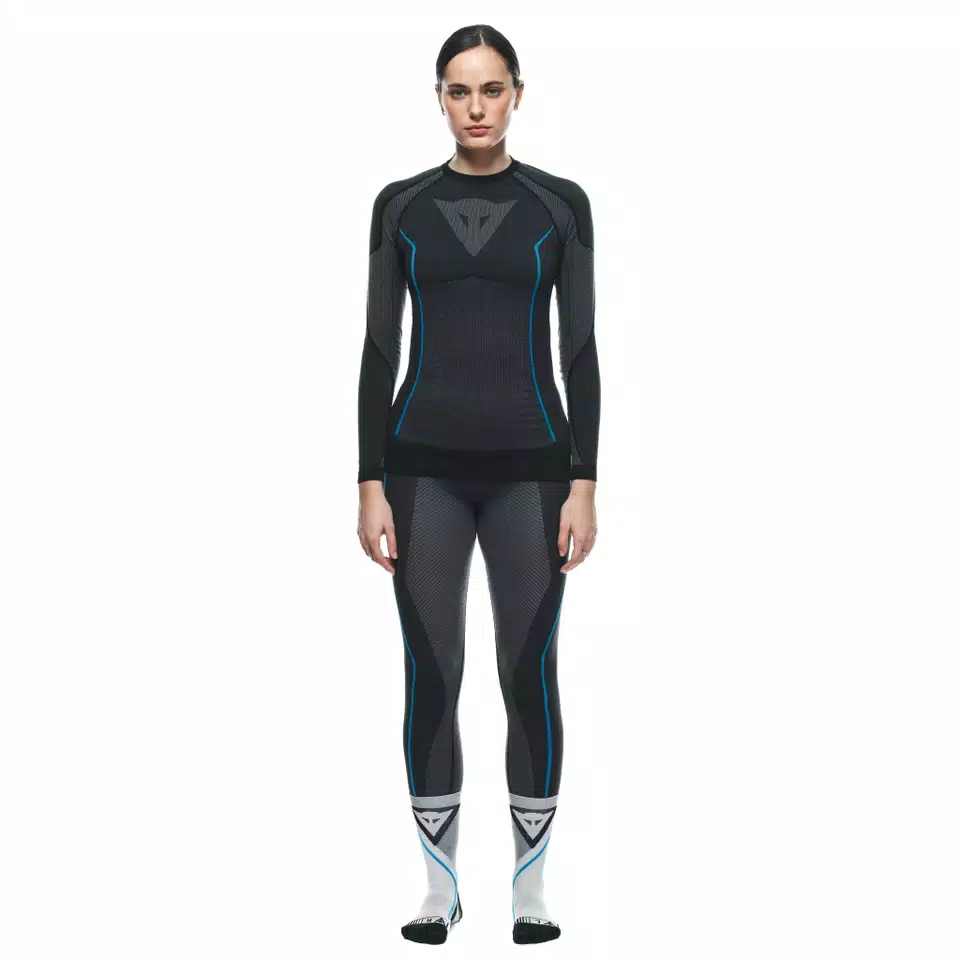 CAMISETA TÉCNICA MOTO MUJER - BLACK/BLUE - 3