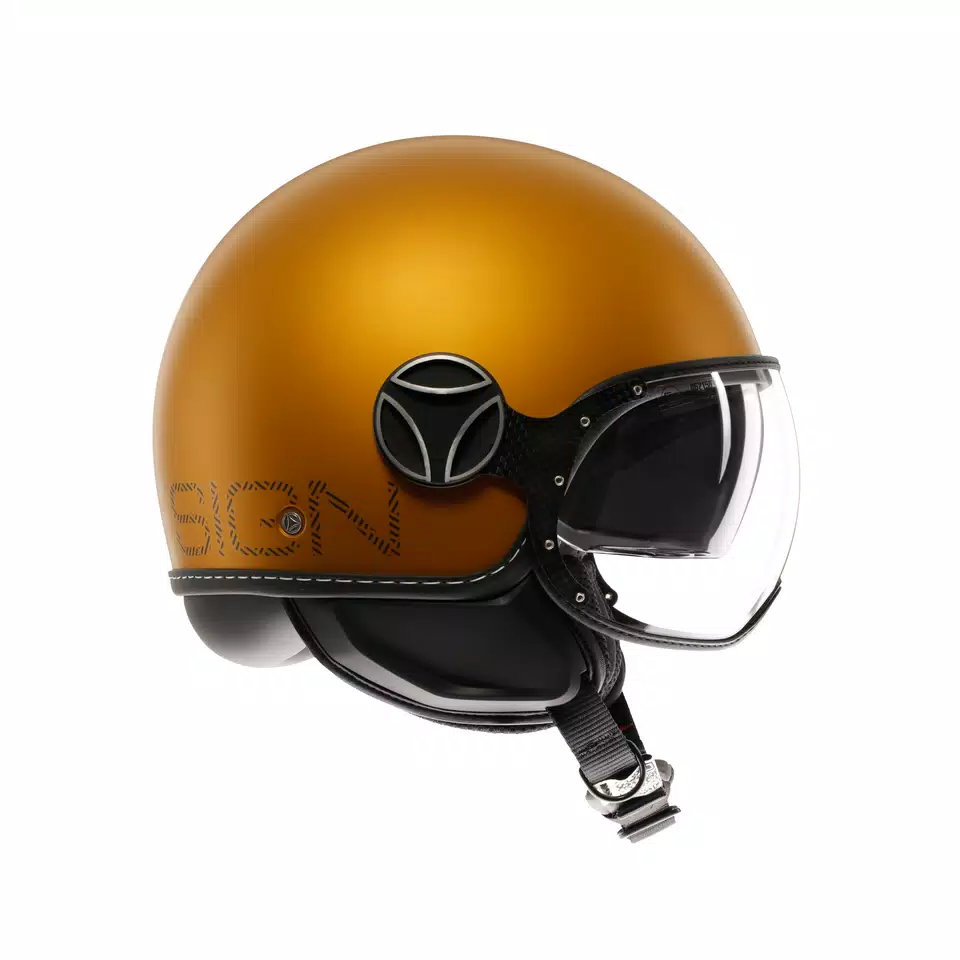 MOMODESIGN FGTR EVO MATT OCRA  / GREY - JET HELMET WITH DUAL VISOR E2206 -  - 3