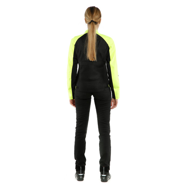 ribelle-air-tex-giacca-moto-estiva-in-tessuto-donna-black-fluo-yellow image number 4