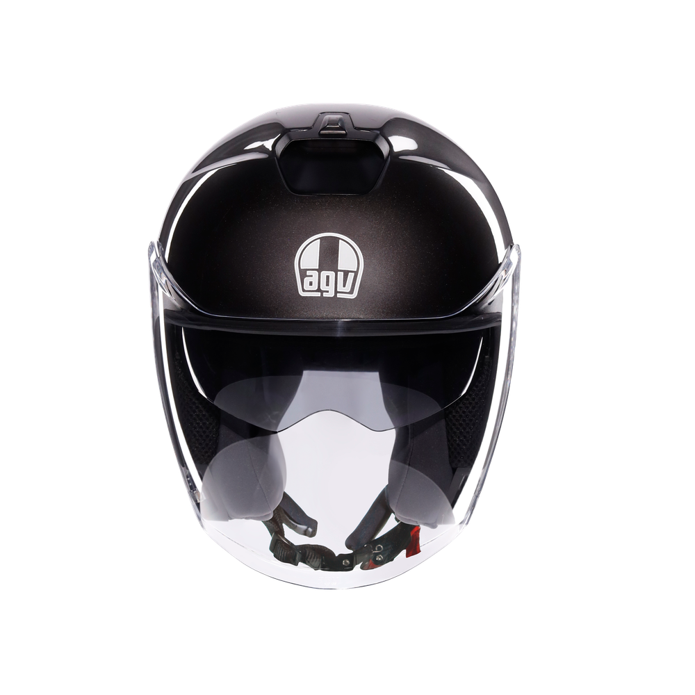 irides-mono-asfalto-grey-motorbike-open-face-helmet-e2206 image number 1