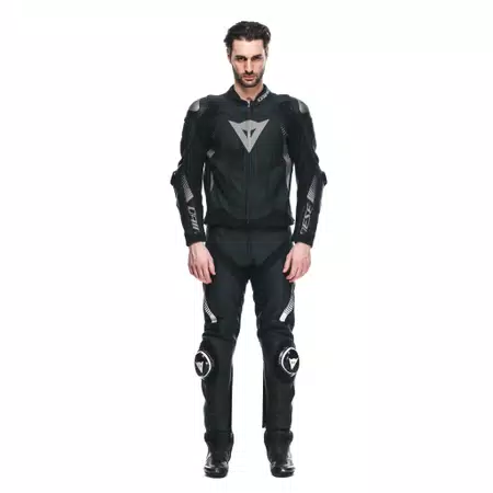 SUPER SPEED 4 - MEN'S MOTORCYCLE LEATHER JACKET - BLACK-MATT/CHARCOAL-GRAY - 3