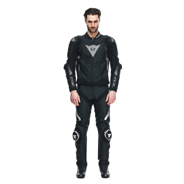 super-speed-4-giacca-moto-in-pelle-uomo-black-matt-charcoal-gray image number 2