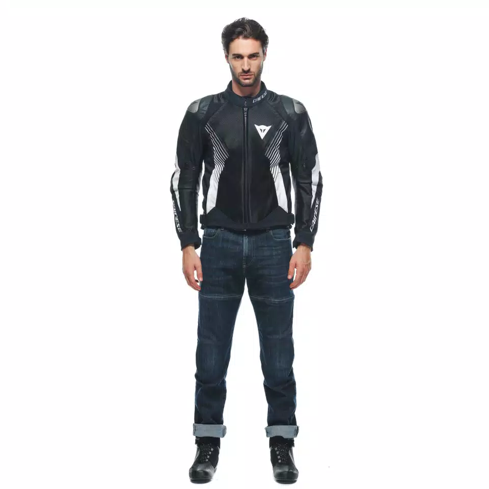 SUPER RIDER 2 ABSOLUTESHELL™ - MEN'S WATERPROOF MOTORCYCLE JACKET - BLACK/BLACK/WHITE - 3