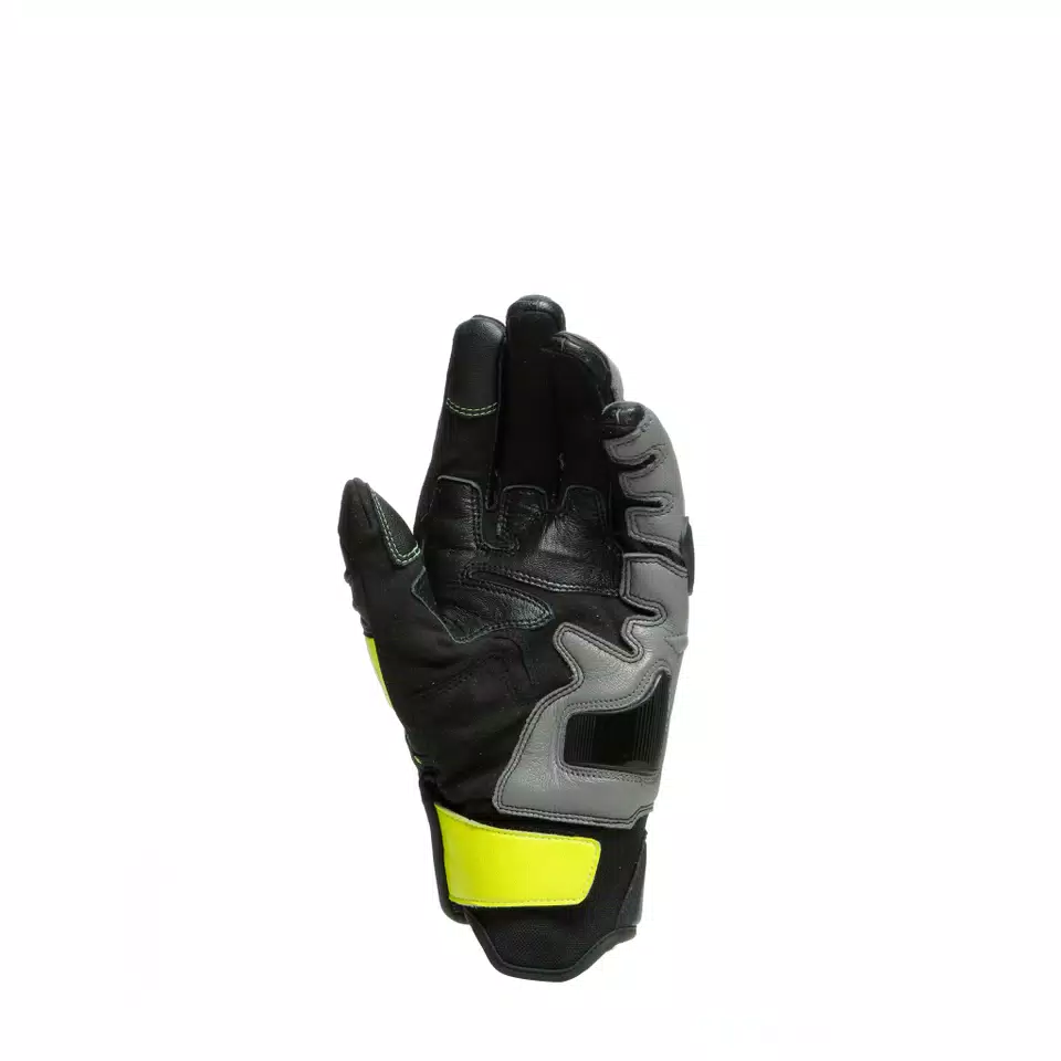 CARBON 3 SHORT GLOVES - BLACK/CHARCOAL-GRAY/FLUO-YELLOW - 3