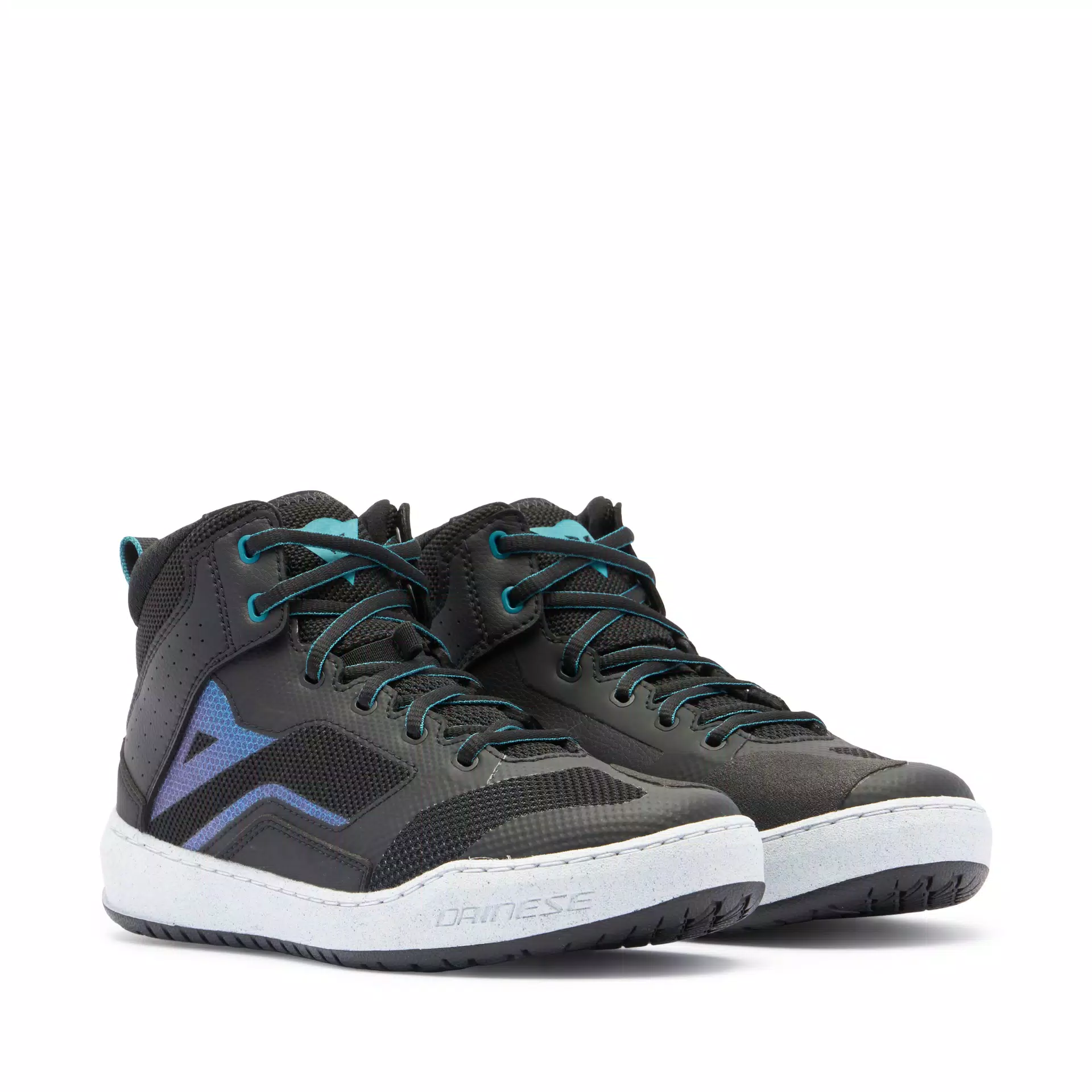 SUBURB AIR SCARPE MOTO ESTIVE IN TESSUTO DONNA BLACK WHITE HARBOR BLUE Dainese