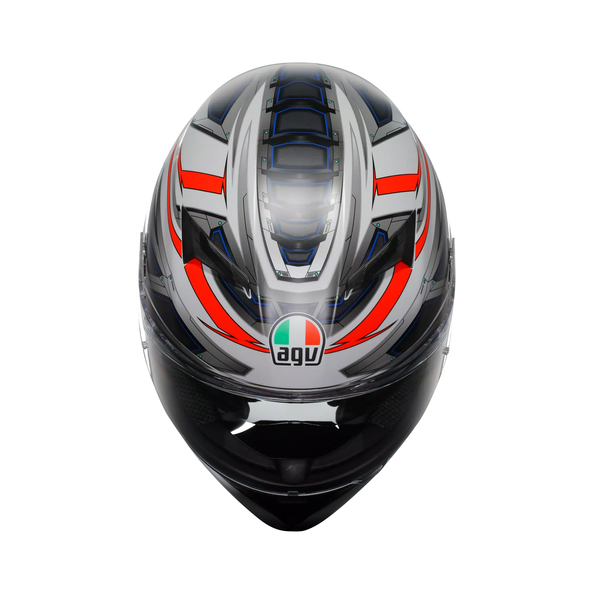 K3 E2206 - SPACE MATT WHITE/RED FLUO