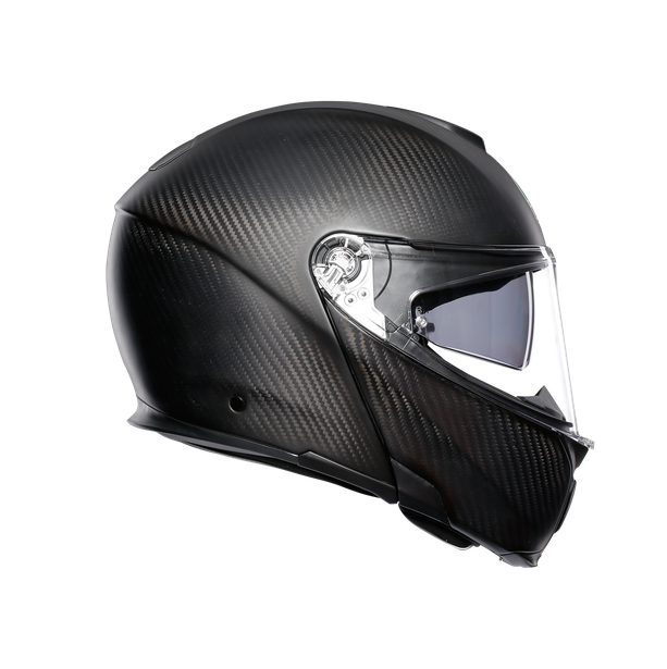 sportmodular-matt-carbon-motorbike-flip-up-helmet-e2205 image number 2