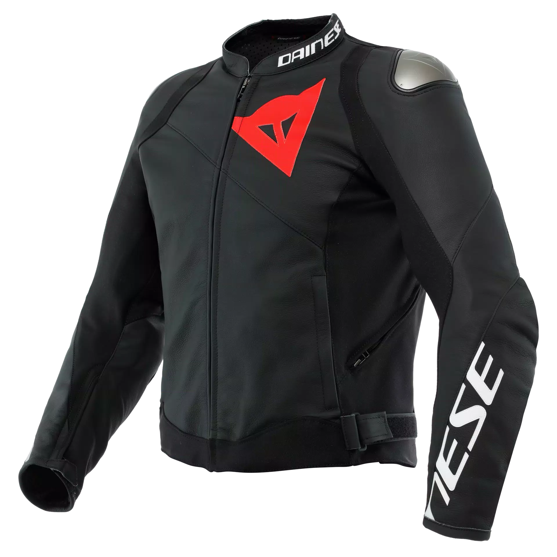 SPORTIVA - MEN'S MOTORCYCLE LEATHER JACKET | BLACK-MATT