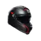 TOURMODULAR FREQUENCY MATT GUNMETAL/RED - MOTORBIKE FLIP UP HELMET E2206