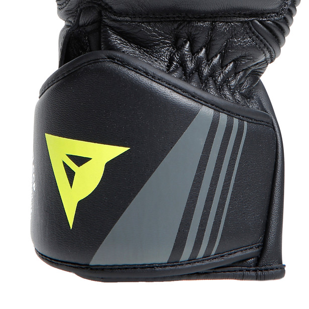 druid-4-leather-gloves-black-charcoal-gray-fluo-yellow image number 5