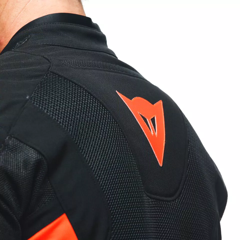ENERGYCA AIR TEX - MEN'S SUMMER MOTORCYCLE JACKET IN FABRIC - BLACK/FLUO-RED - 10
