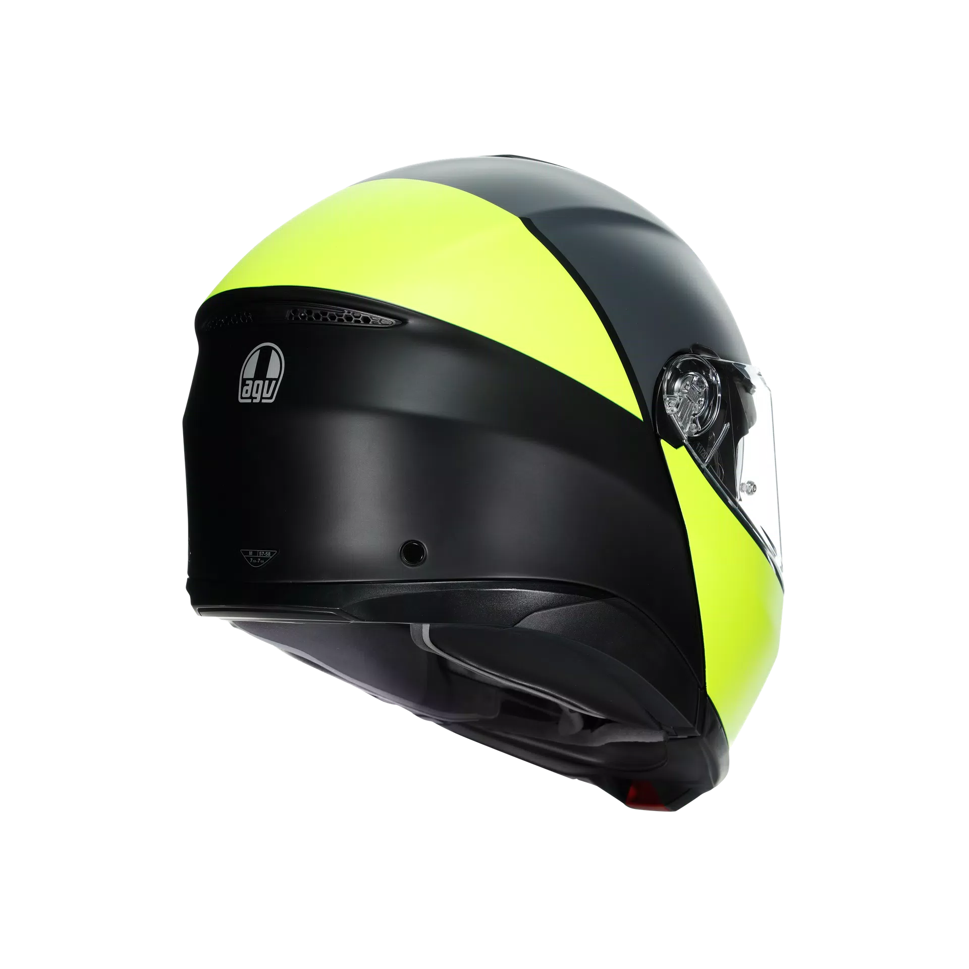 TOURMODULAR BALANCE MATT BLACK/YEL FL/GREY - MOTORRAD MODULARHELM E2206