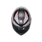 K6 S FLASH MATT BLACK/GREY/RED - CASCO MOTO INTEGRAL E2206