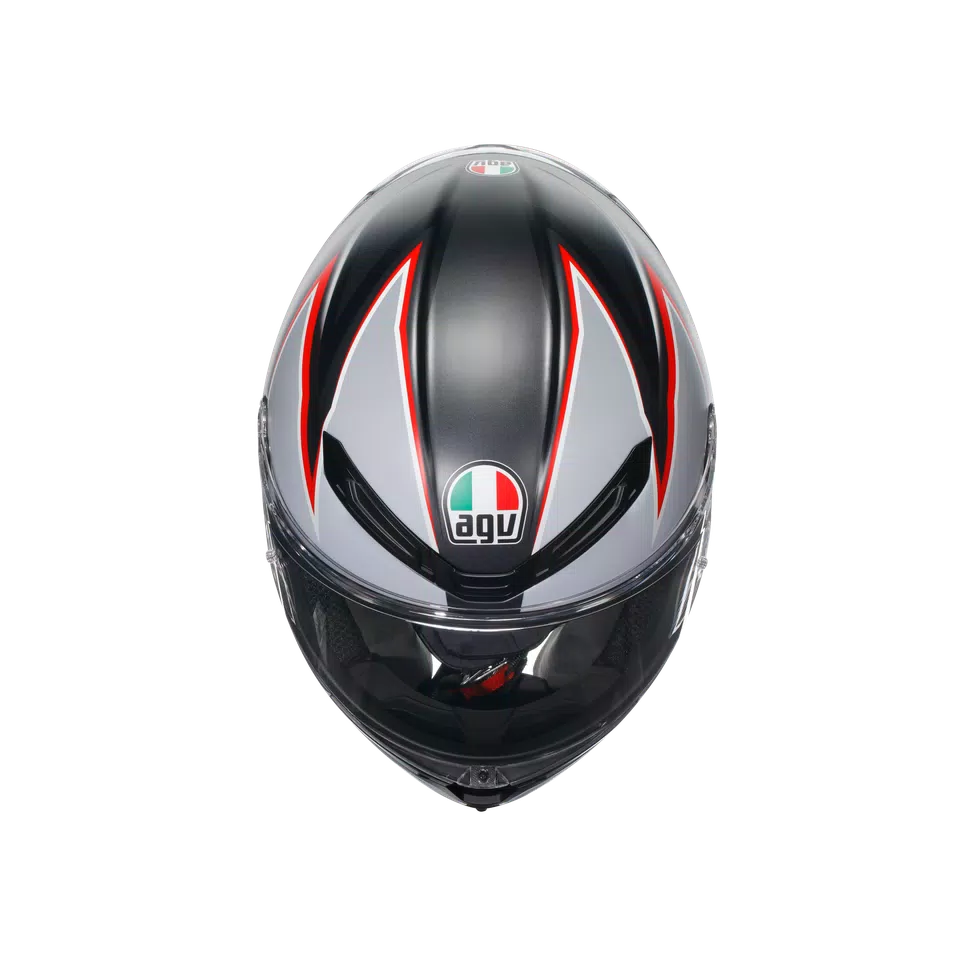 K6 S FLASH MATT BLACK/GREY/RED - CASCO MOTO INTEGRAL E2206 -  - 7
