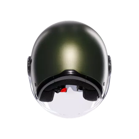 ETERES ANDORA MATT GREEN/BLACK - MOTORBIKE OPEN FACE HELMET E2206 -  - 5