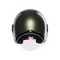 ETERES ANDORA MATT GREEN/BLACK - MOTORBIKE OPEN FACE HELMET E2206