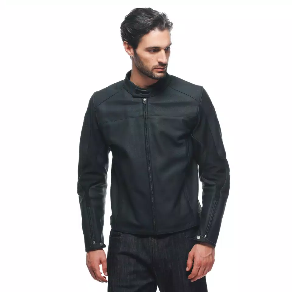 RAZON 2 PERF. LEATHER JACKET - BLACK - 5