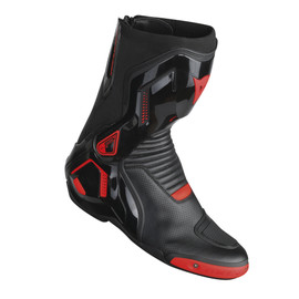 COURSE D1 OUT AIR BOOTS BLACK/RED-FLUO- Leather