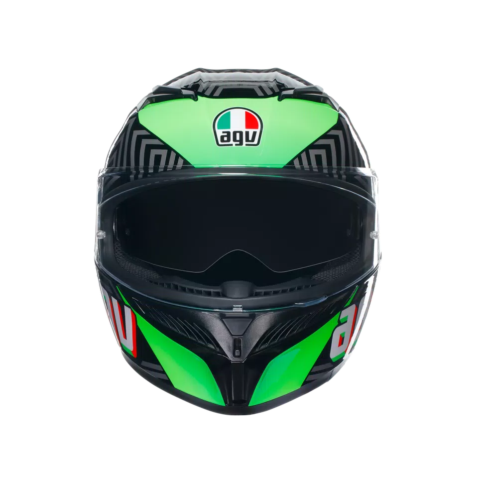 K3 KAMALEON BLACK/RED/GREEN - MOTORRAD INTEGRAL-HELM E2206 -  - 2