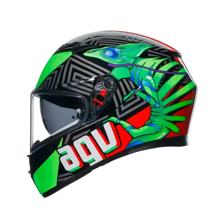K3 DOT(E2206) - KAMALEON BLACK/RED/GREEN -  - 4
