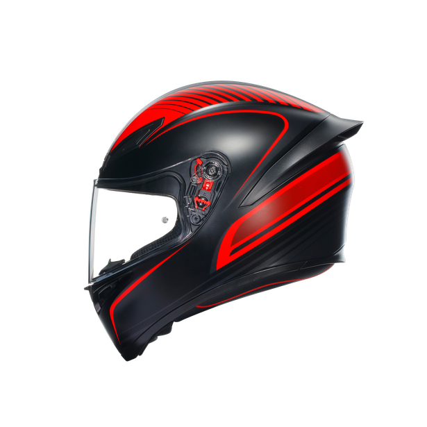 k1-s-warmup-matt-black-red-motorbike-full-face-helmet-e2206 image number 3