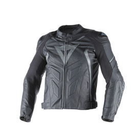 AVRO D1 LEATHER JACKET BLACK/BLACK/ANTHRACITE