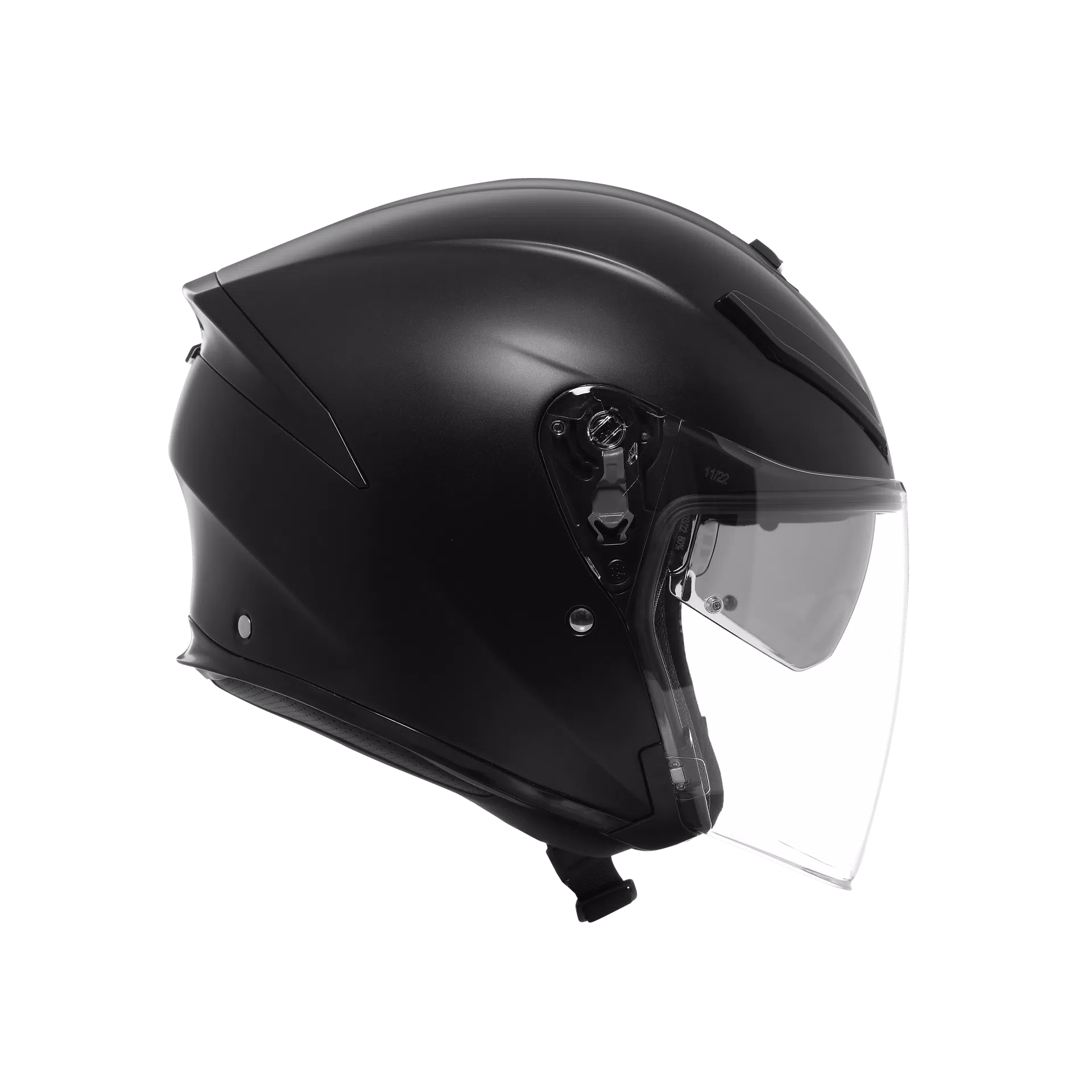 K5 JET EVO MONO MATT BLACK - MOTORRAD JET-HELM E2206