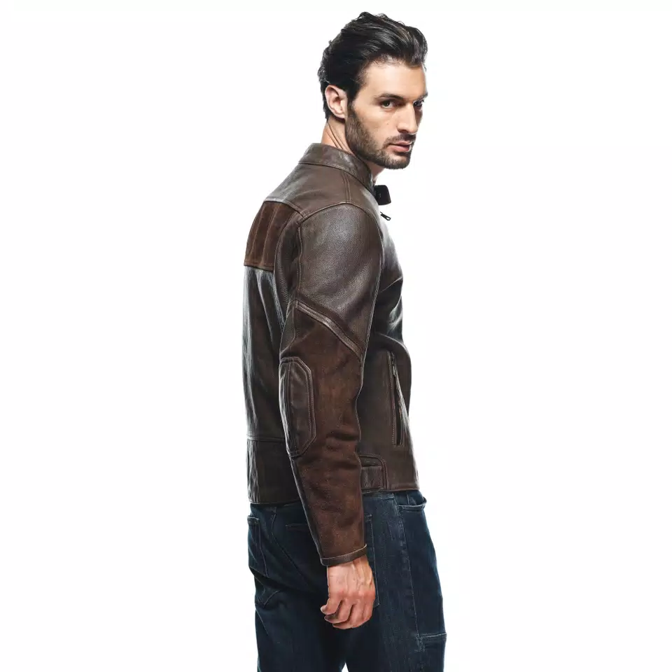 MERAK - MEN'S MOTORCYCLE LEATHER JACKET | TOBACCO | Dainese MERAK - MEN'S MOTORCYCLE LEATHER JACKET | TOBACCO | Dainese