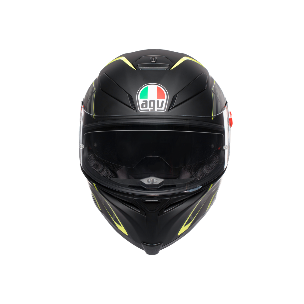 K5 S AGV E2205 MULTI MPLK - TORNADO MATT BLACK/YELLOW FLUO