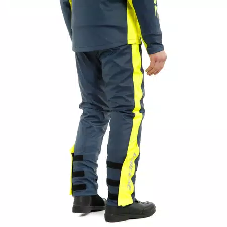 STORM 2 - UNISEX MOTORCYCLE RAIN PANTS - BLACK-IRIS/FLUO-YELLOW - 5