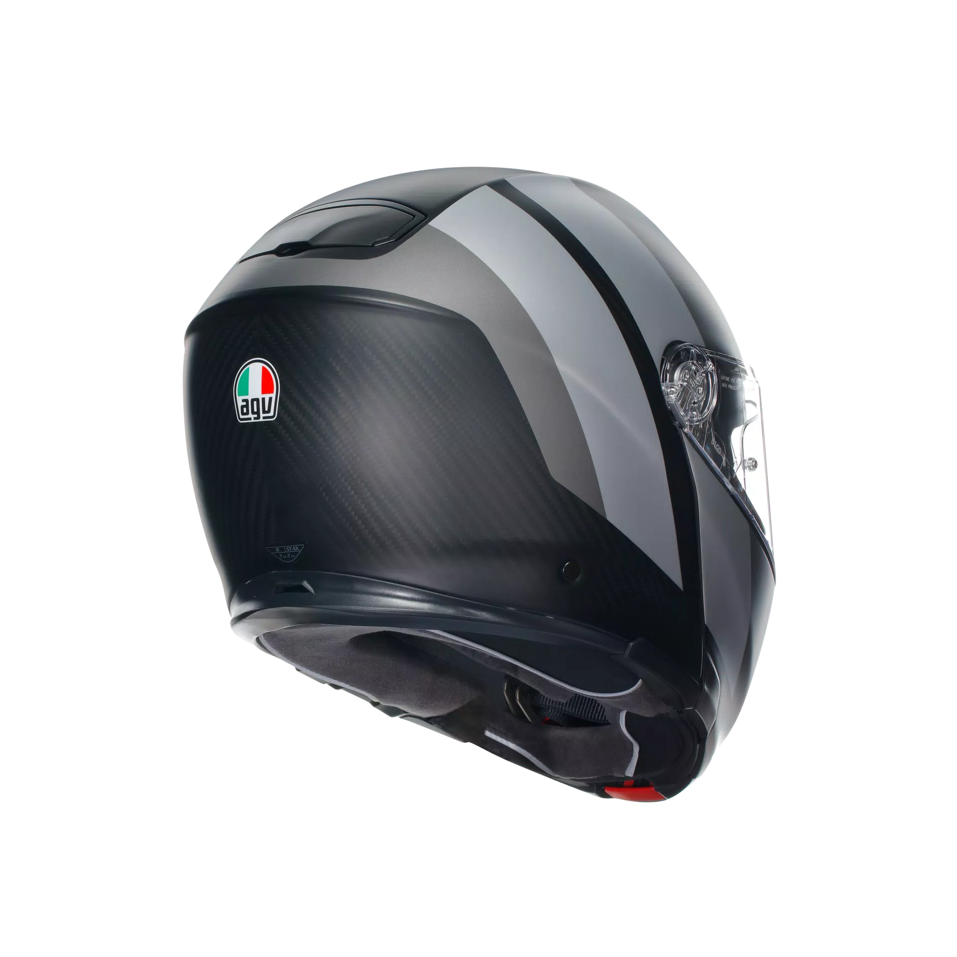 SPORTMODULAR OVERLAY MATT DOUBLE GREY - MOTORBIKE FLIP UP HELMET E2205