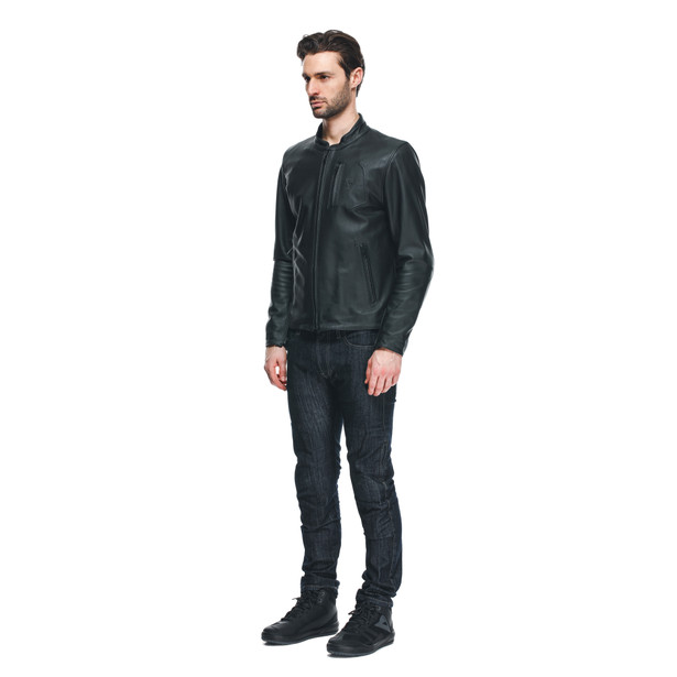 fulcro-giacca-moto-in-pelle-uomo-black image number 3