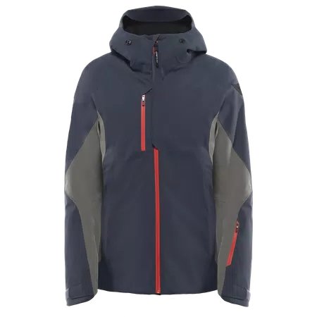 ETRA AEROSENSE-DRY - MEN'S SKI JACKET - BLUE NIGHT/BUNGEE BROWN - 1