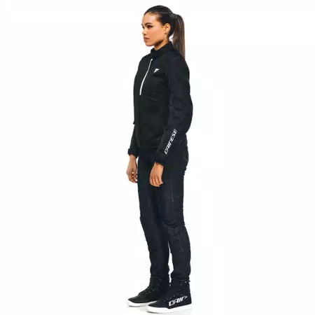 RISOLUTA AIR TEX - WOMEN'S MOTORCYCLE JACKET IN FABRIC - BLACK/WHITE - 4